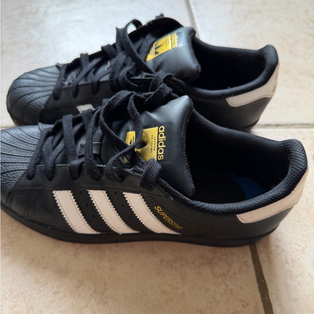 Adidas Superstar Black and White Sneakers